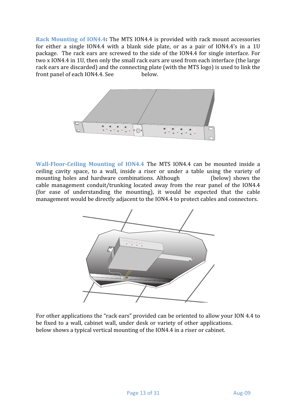 Media Technology Systems ION8.8 User Manual | Page 13 / 31