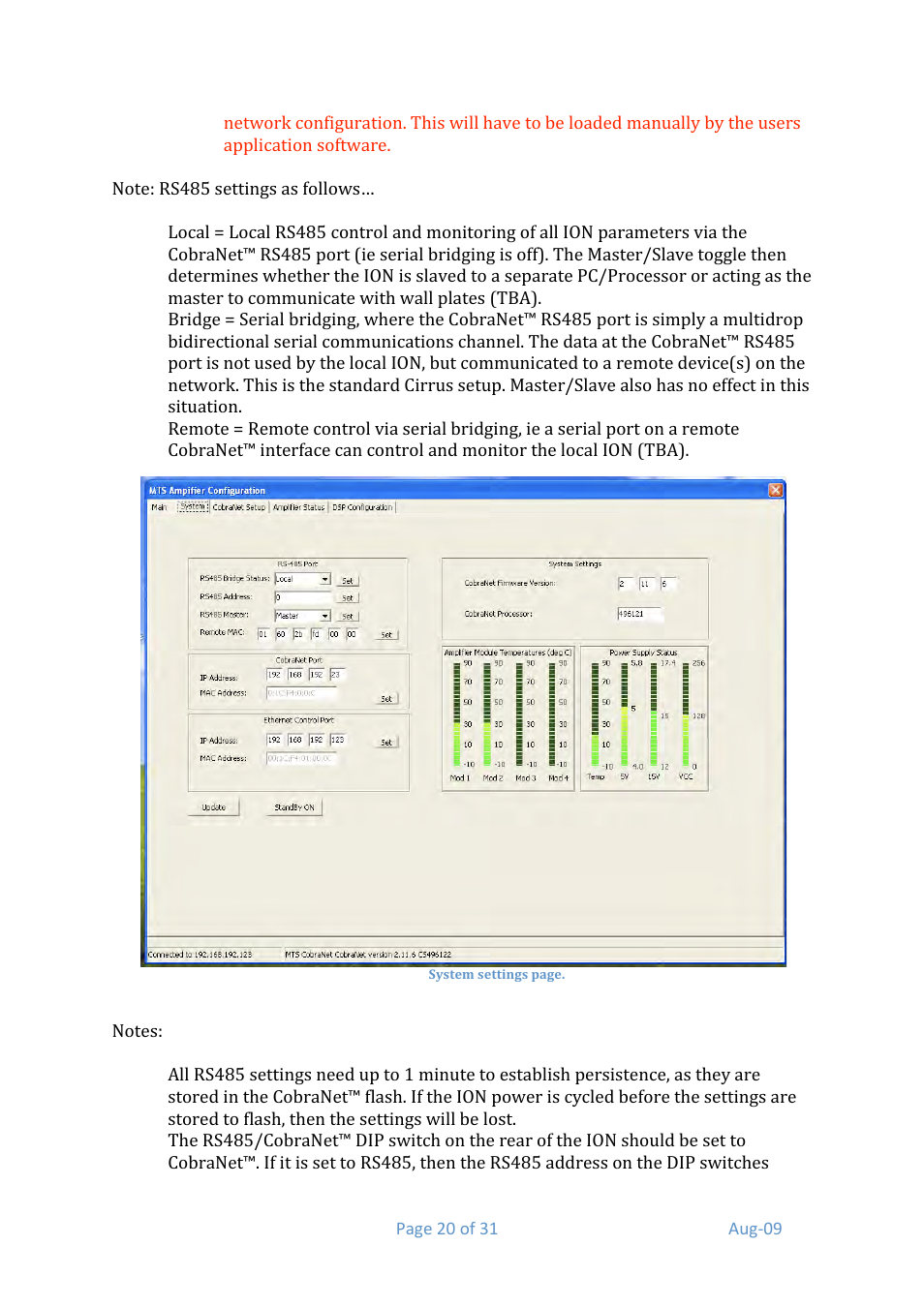 Media Technology Systems ION8.8 User Manual | Page 20 / 31