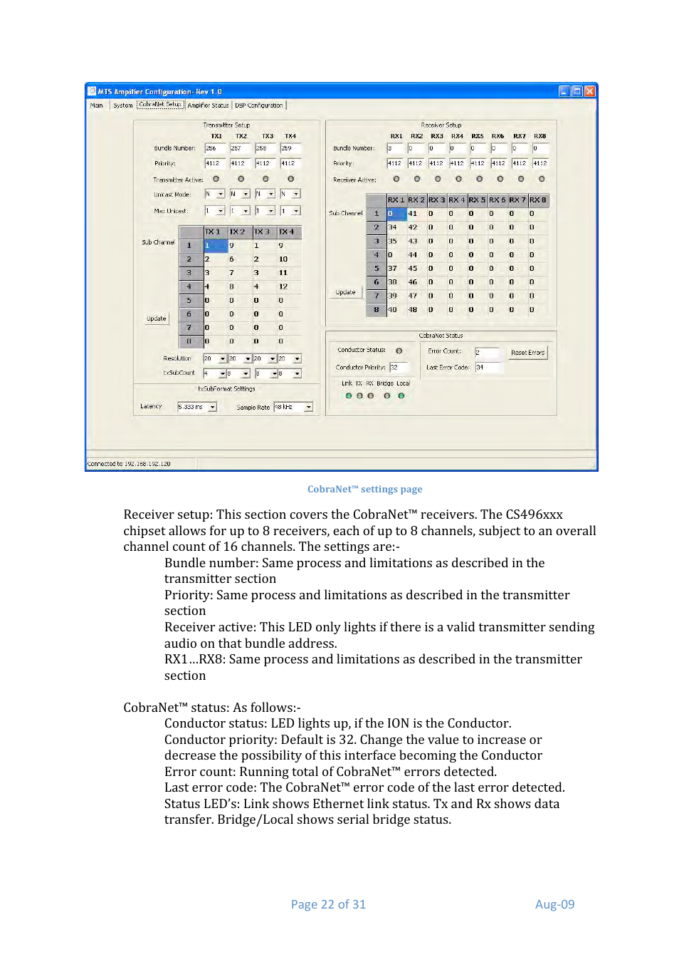 Media Technology Systems ION8.8 User Manual | Page 22 / 31
