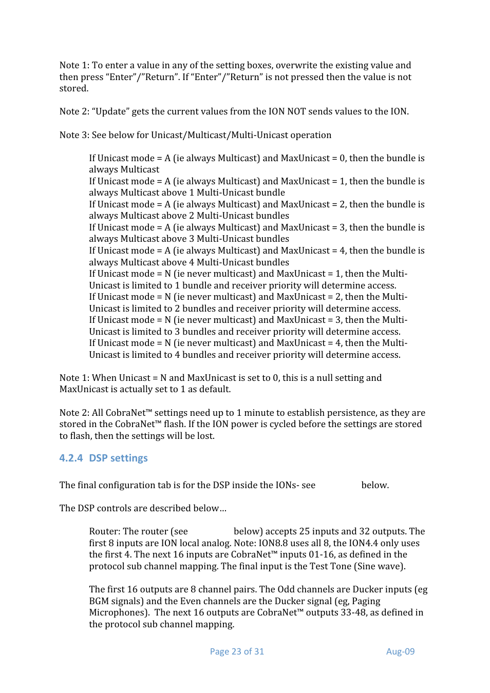 Media Technology Systems ION8.8 User Manual | Page 23 / 31