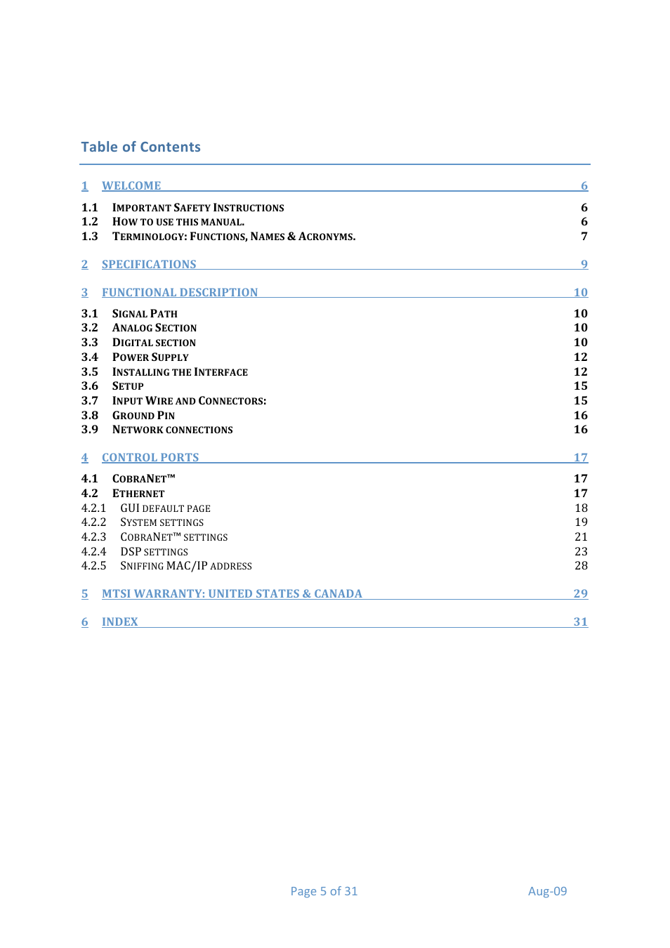 Media Technology Systems ION8.8 User Manual | Page 5 / 31
