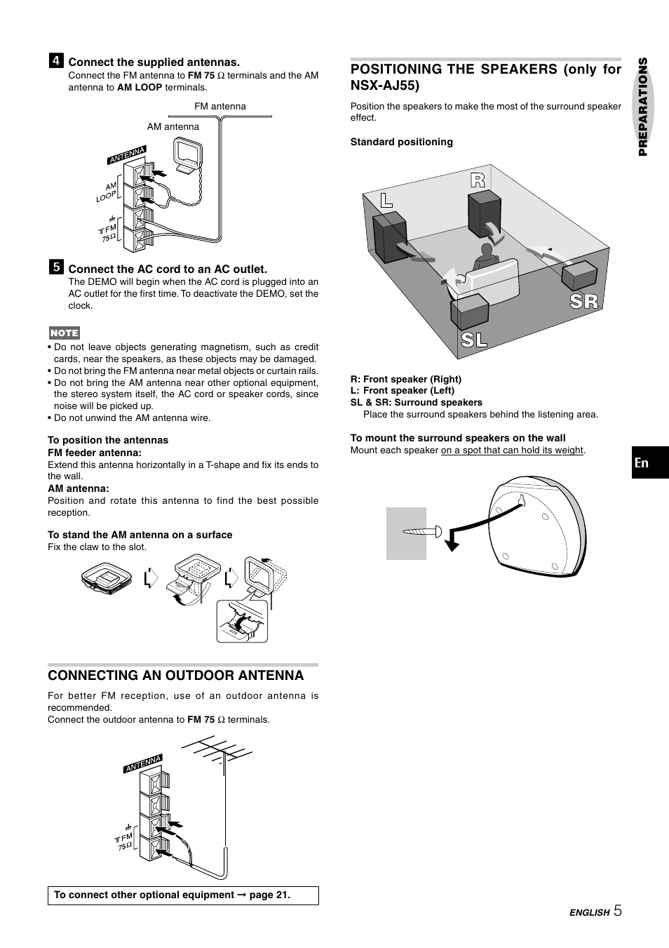 Aiwa CX-NAJ54 User Manual | Page 5 / 68