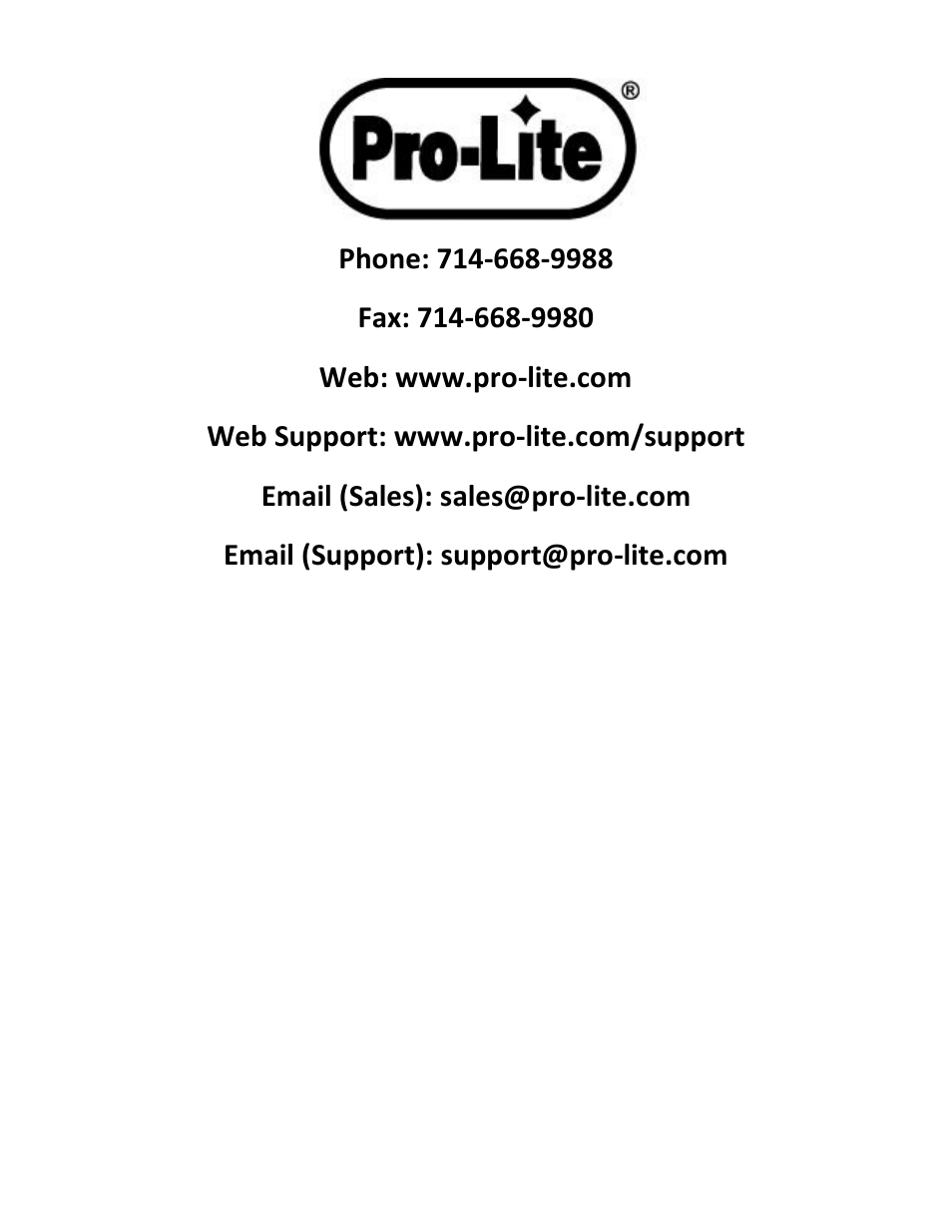 Pro-Lite DIGI-Q User Manual | Page 7 / 7