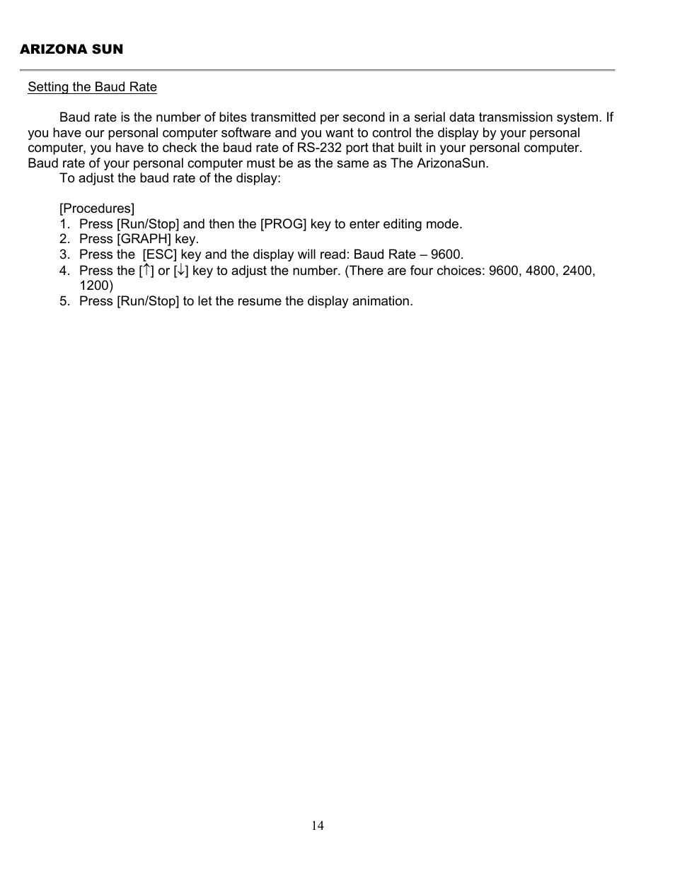 Pro-Lite ArizonaSun User Manual | Page 15 / 18