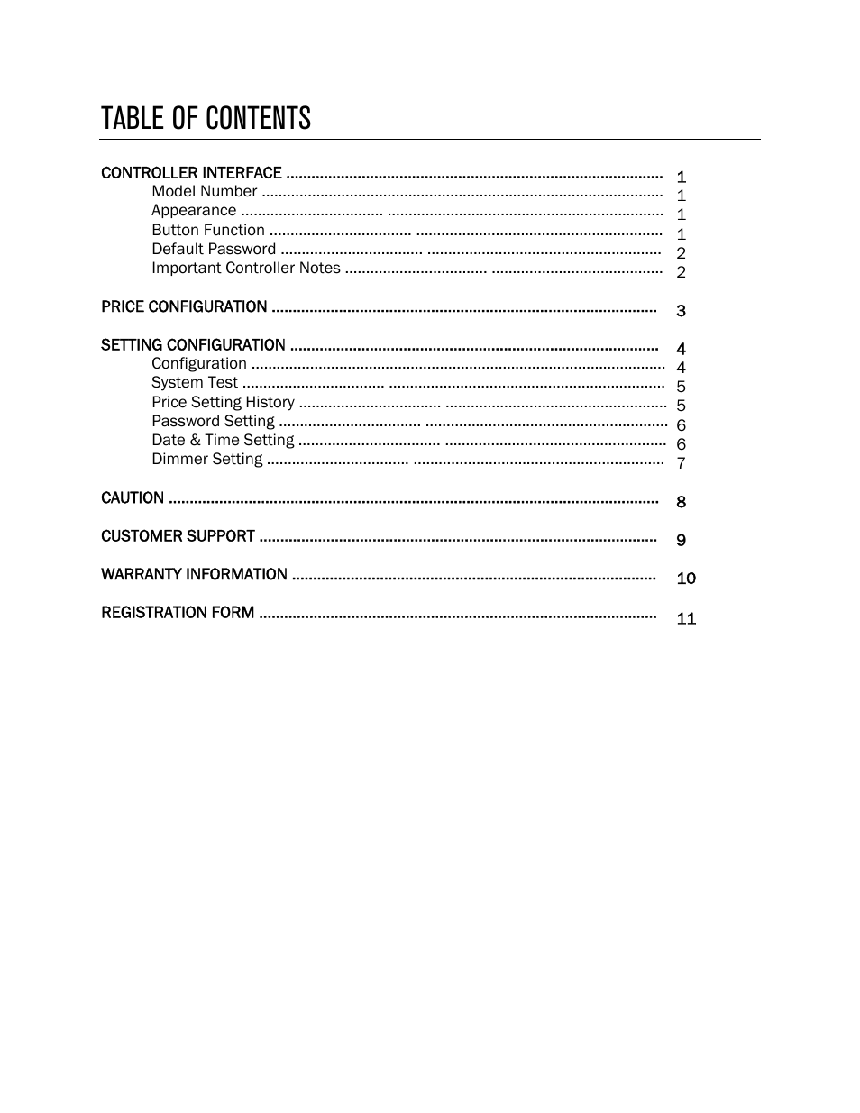 Pro-Lite Gas Pricers User Manual | Page 2 / 12