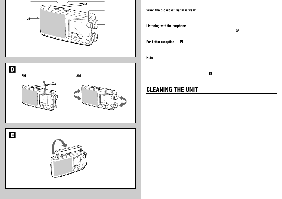 Cleaning the unit | Aiwa FR-C300 User Manual | Page 4 / 4