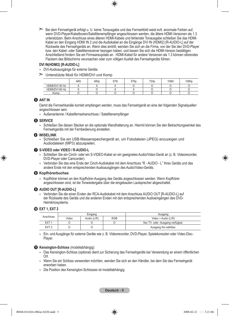 Samsung LE46A551P2R User Manual | Page 111 / 629