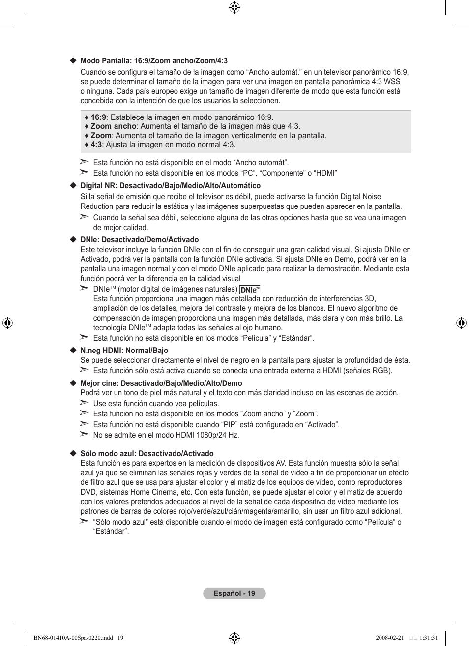 Samsung LE46A551P2R User Manual | Page 283 / 629