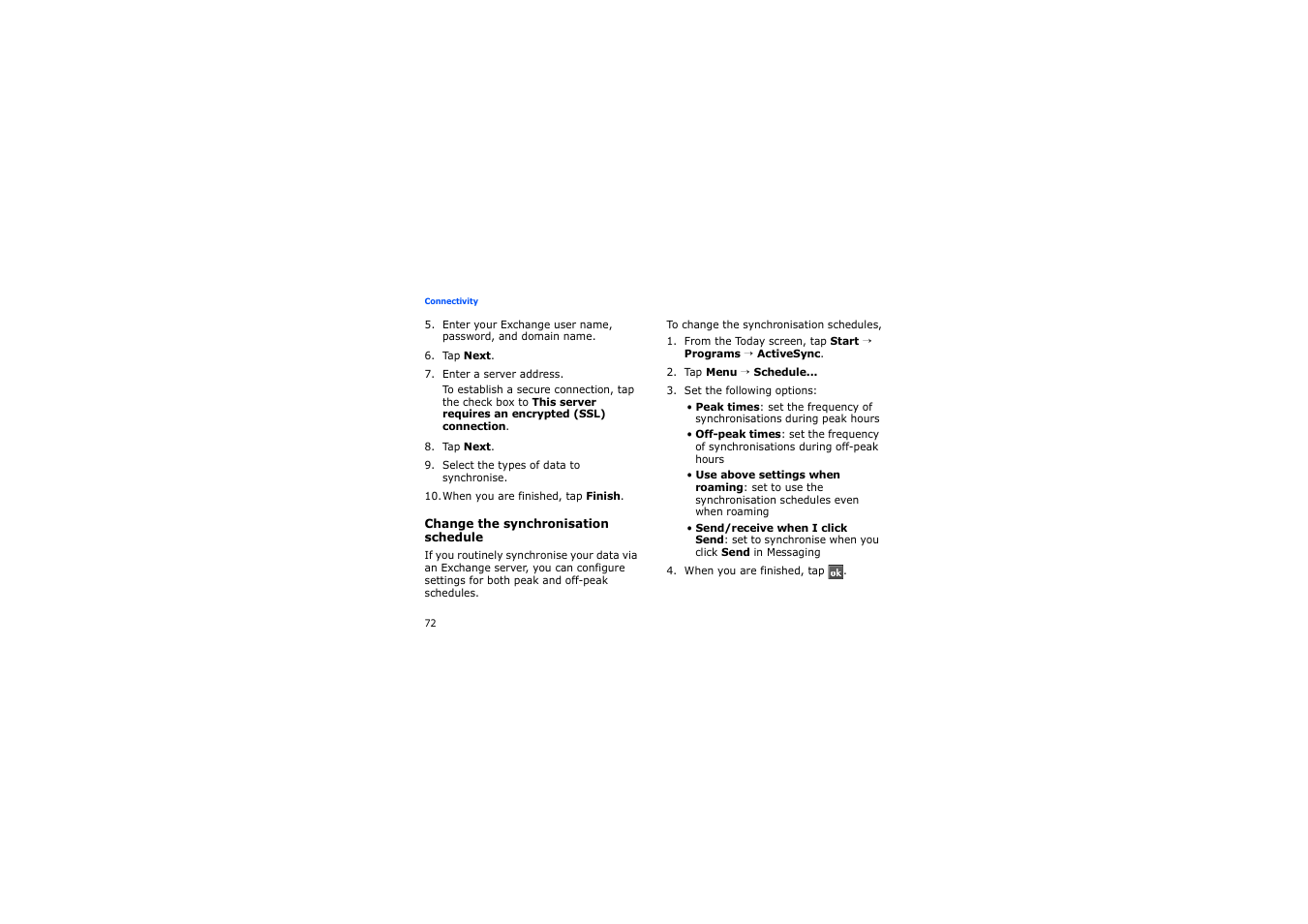 Samsung SGH-i900 User Manual | Page 74 / 110