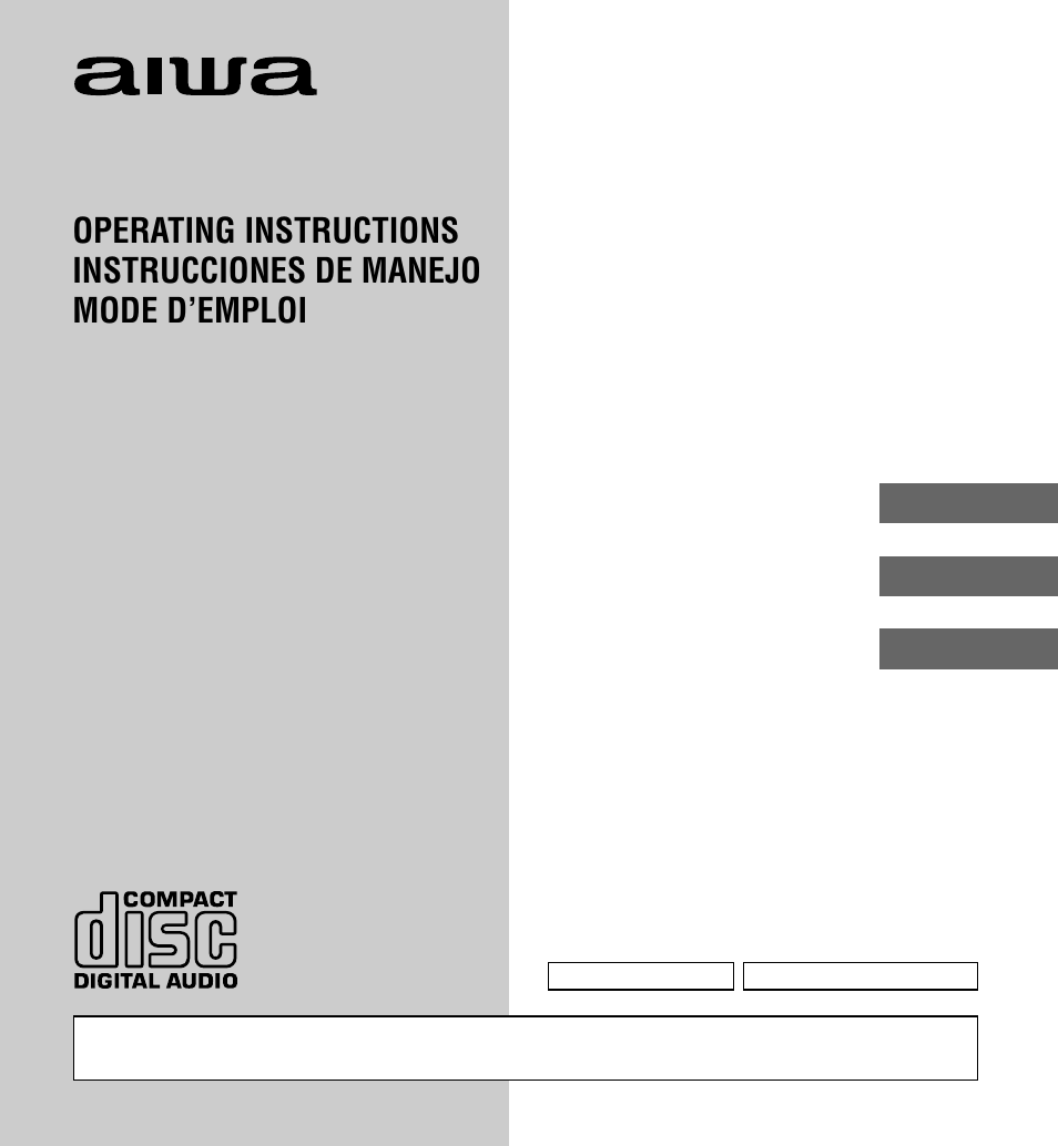 Aiwa XP-Z3C User Manual | 32 pages