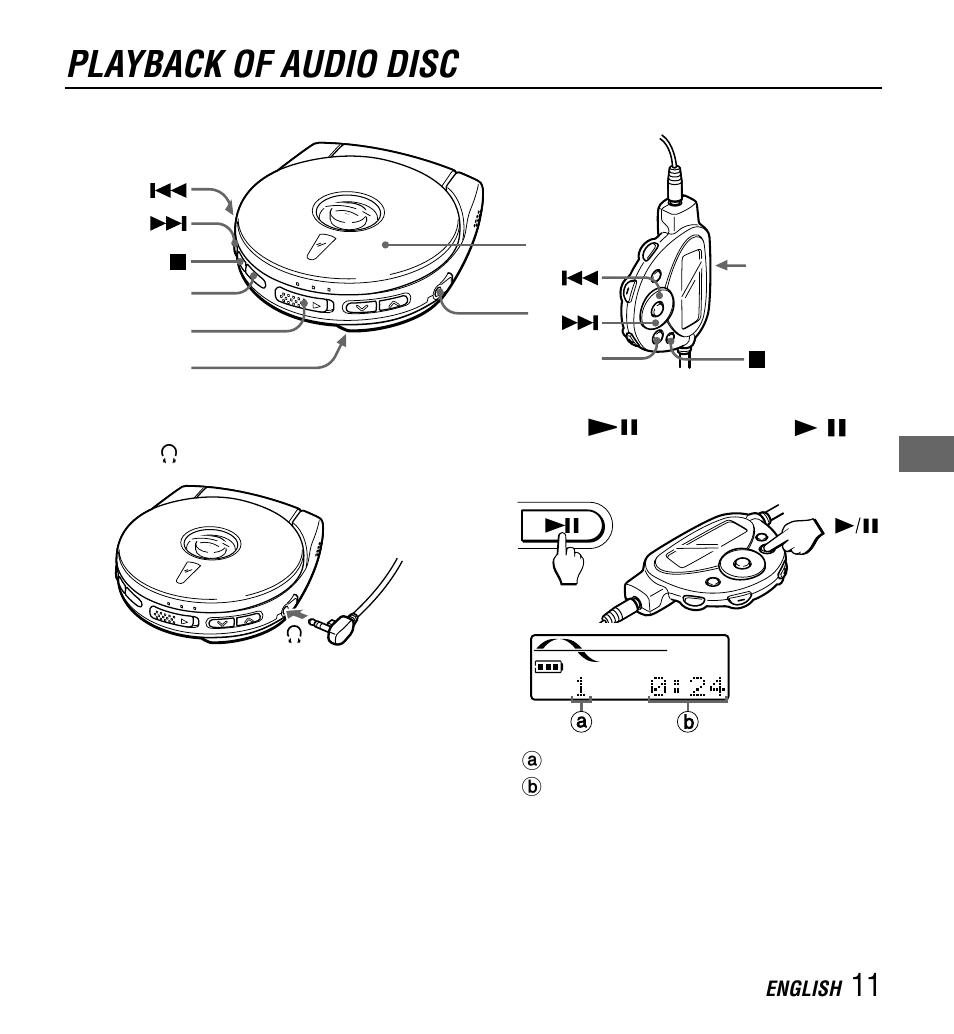 Playback of audio disc | Aiwa XP-Z3C User Manual | Page 11 / 32