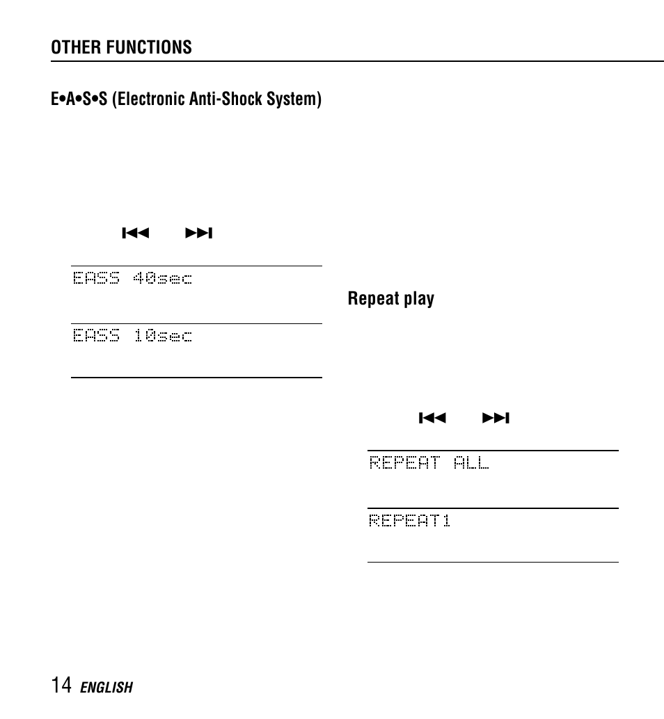 Repeat play | Aiwa XP-Z3C User Manual | Page 14 / 32