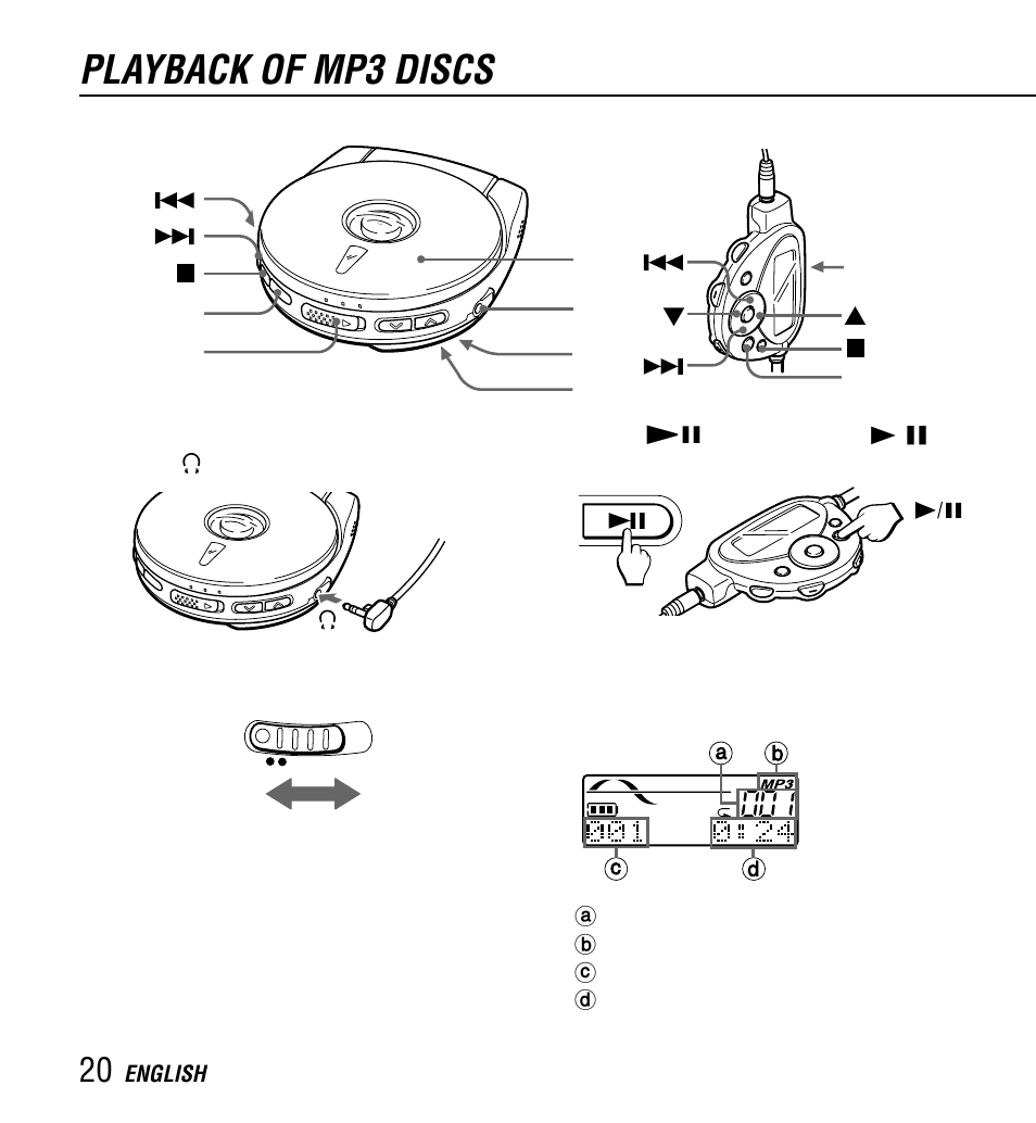 Playback of mp3 discs | Aiwa XP-Z3C User Manual | Page 20 / 32