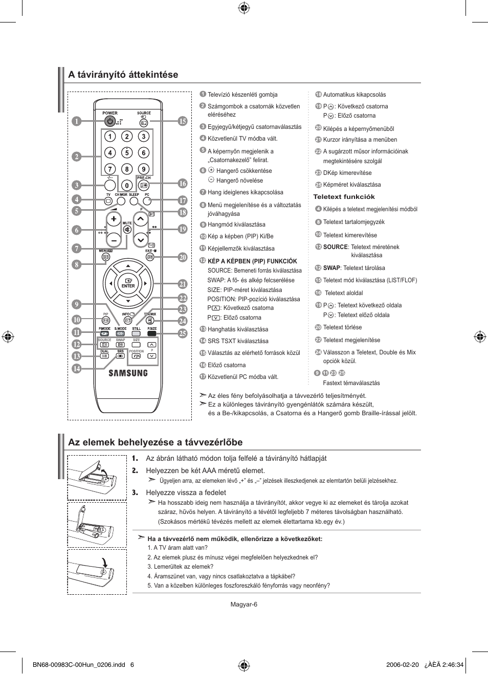 Samsung LE26R71B User Manual | Page 34 / 211