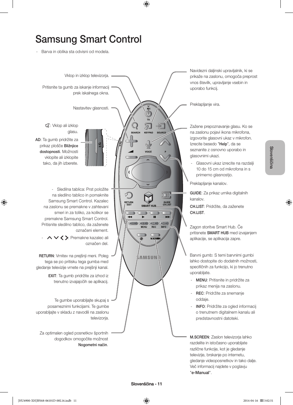 Samsung smart control | Samsung UE55HU6900S User Manual | Page 299 / 385