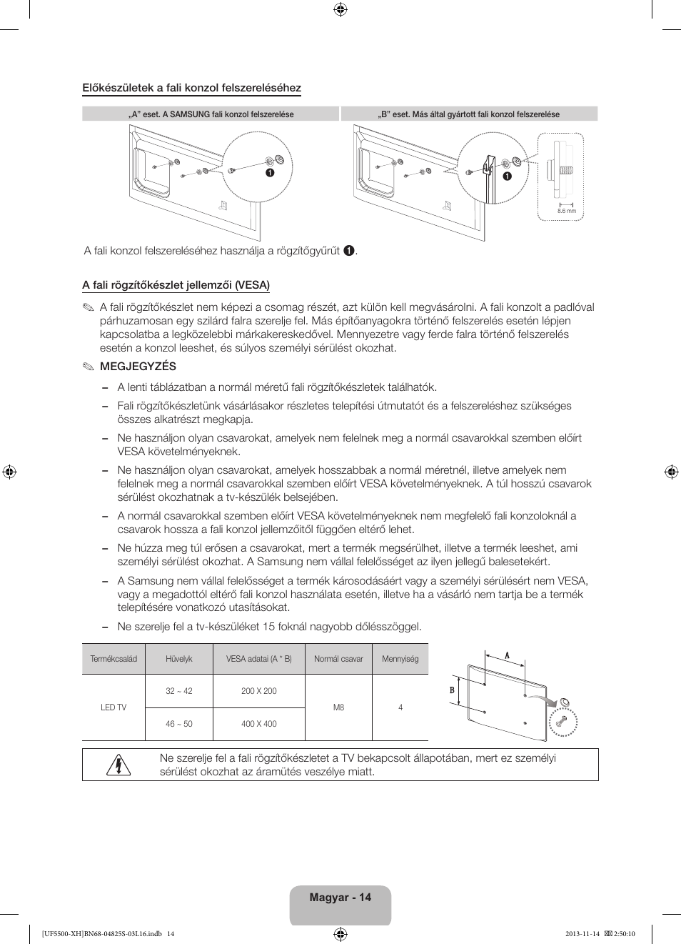 Samsung UE46F5500AW User Manual | Page 32 / 289