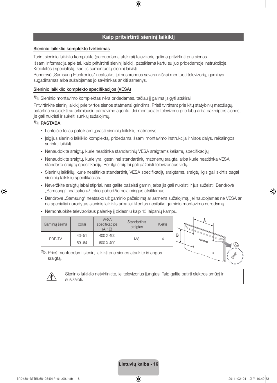 Samsung PS43D450A2W User Manual | Page 106 / 164
