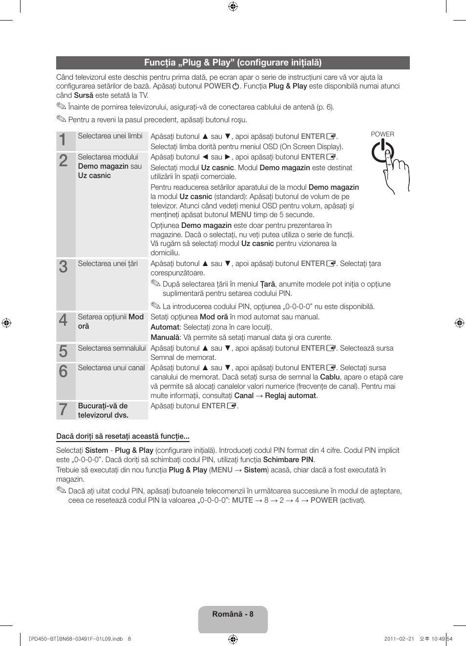 Samsung PS43D450A2W User Manual | Page 134 / 164