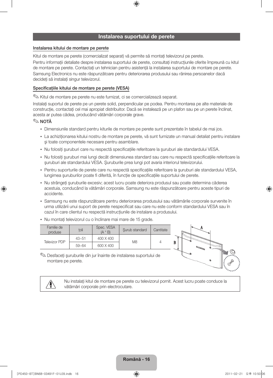 Samsung PS43D450A2W User Manual | Page 142 / 164