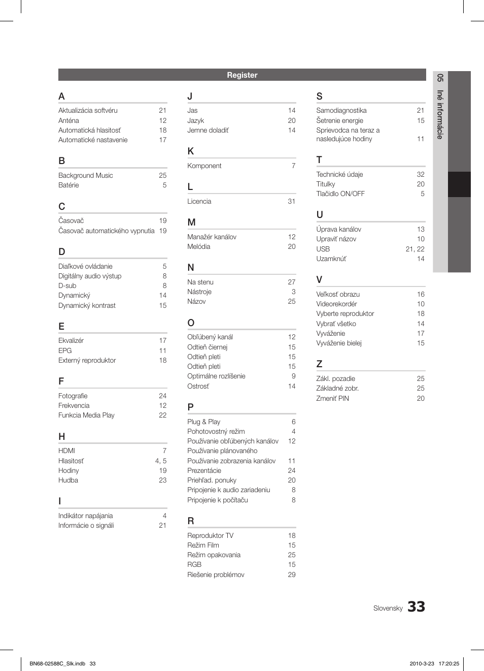 Samsung LE19C350D1W User Manual | Page 264 / 331