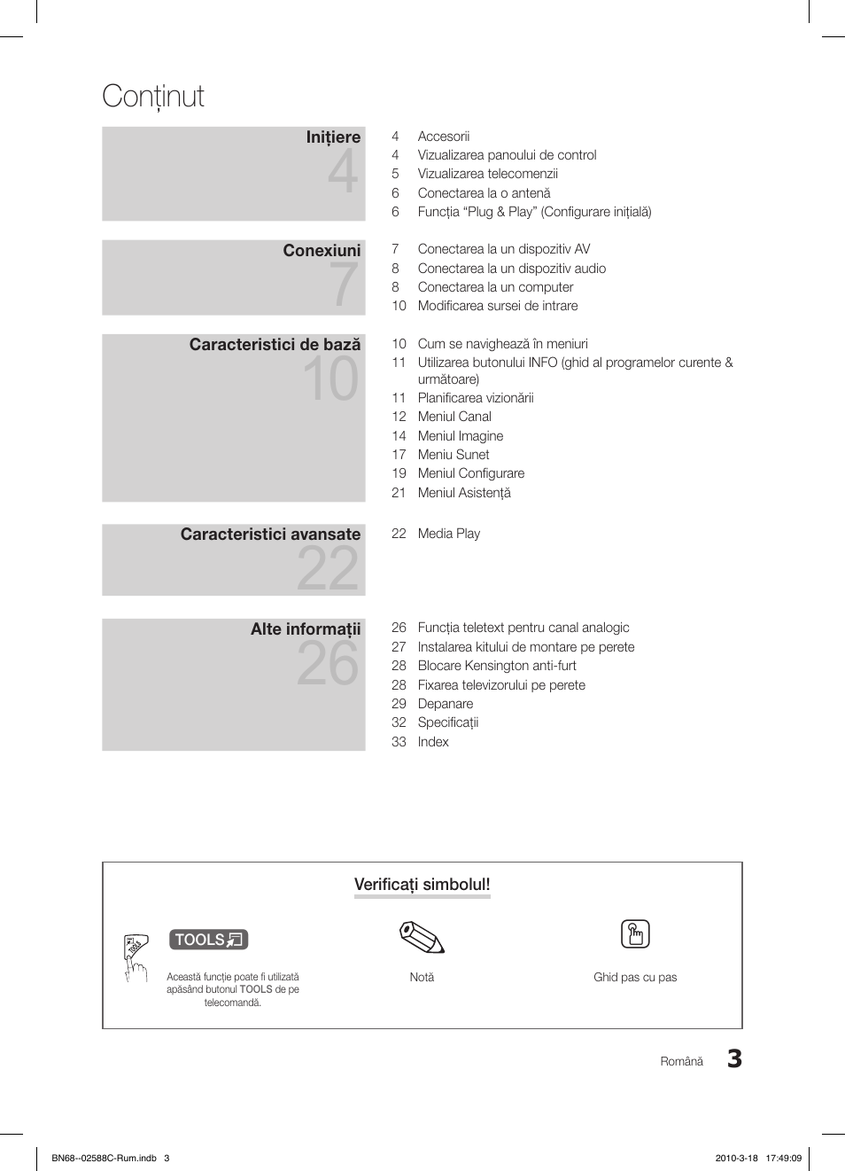 Conţinut | Samsung LE19C350D1W User Manual | Page 267 / 331