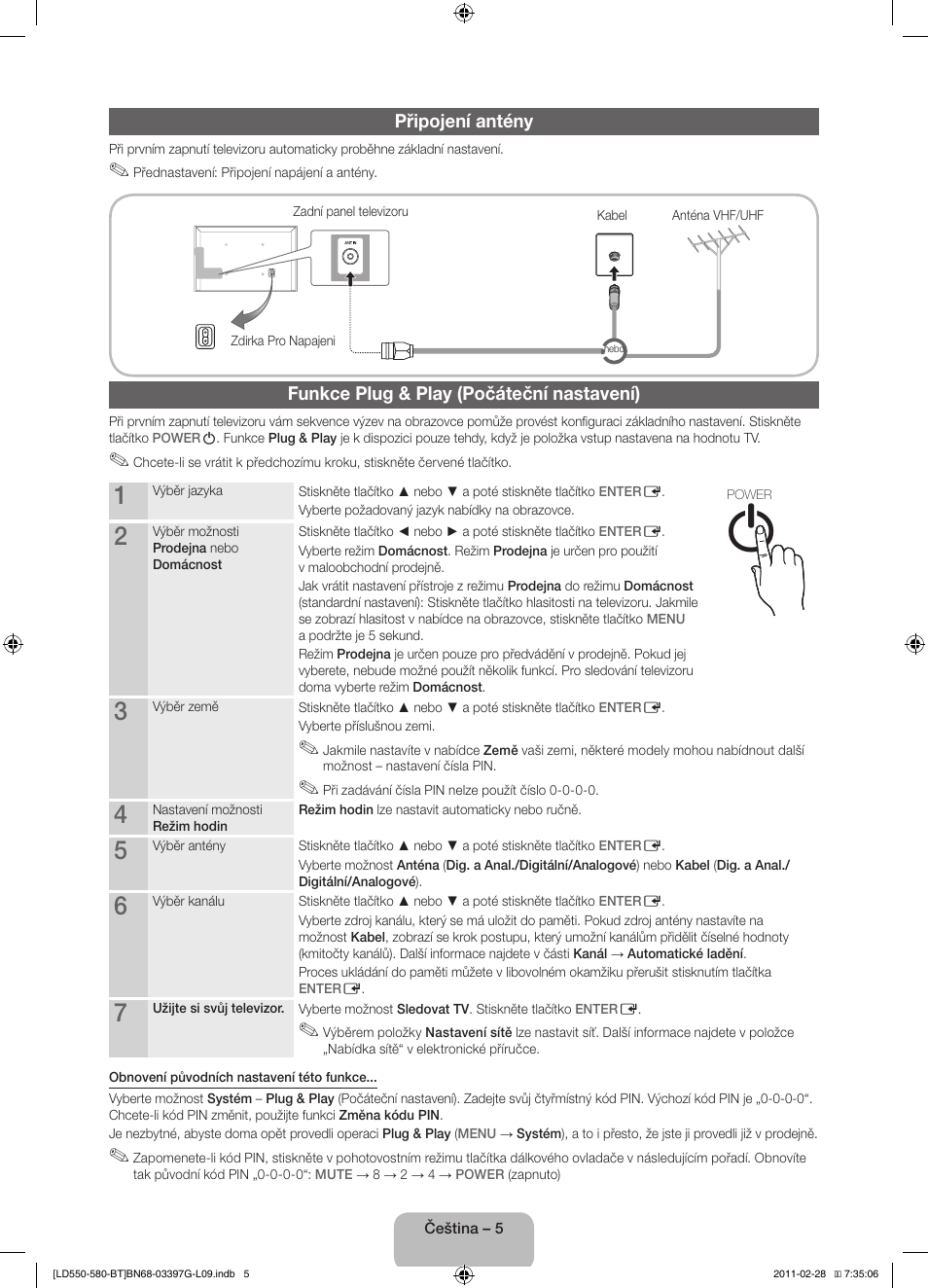 Samsung LE32D550K1W User Manual | Page 21 / 145