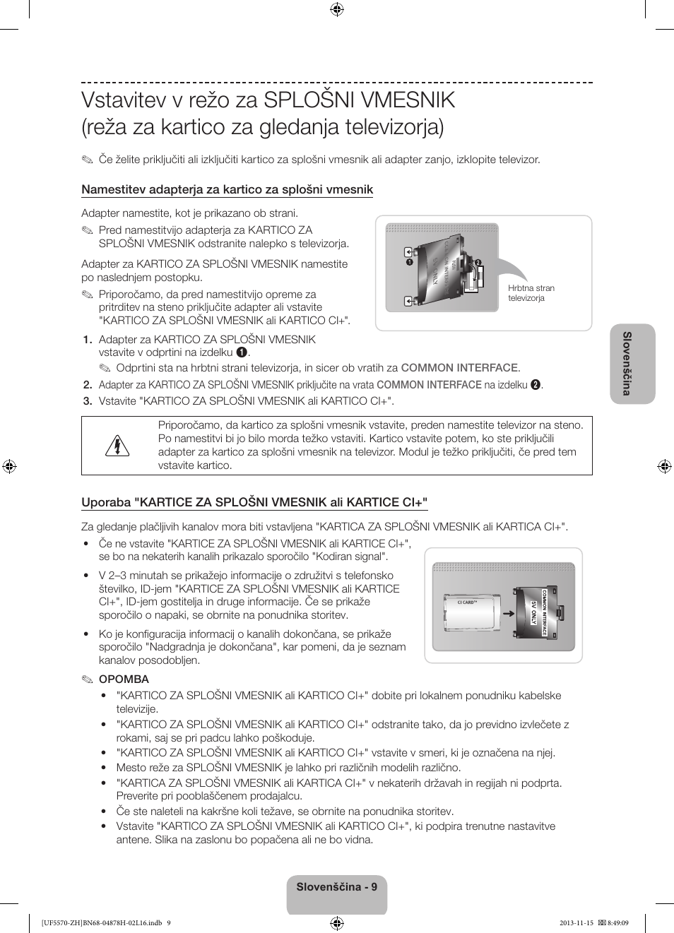 Samsung UE46F5570SS User Manual | Page 249 / 321