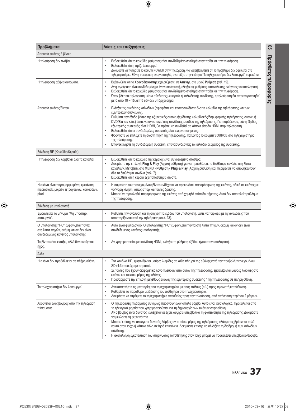 Samsung PS50C530C1W User Manual | Page 160 / 411