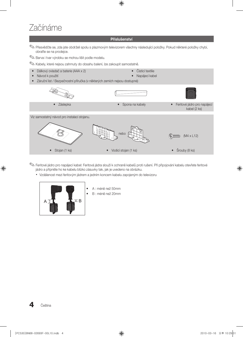 Začínáme | Samsung PS50C530C1W User Manual | Page 250 / 411