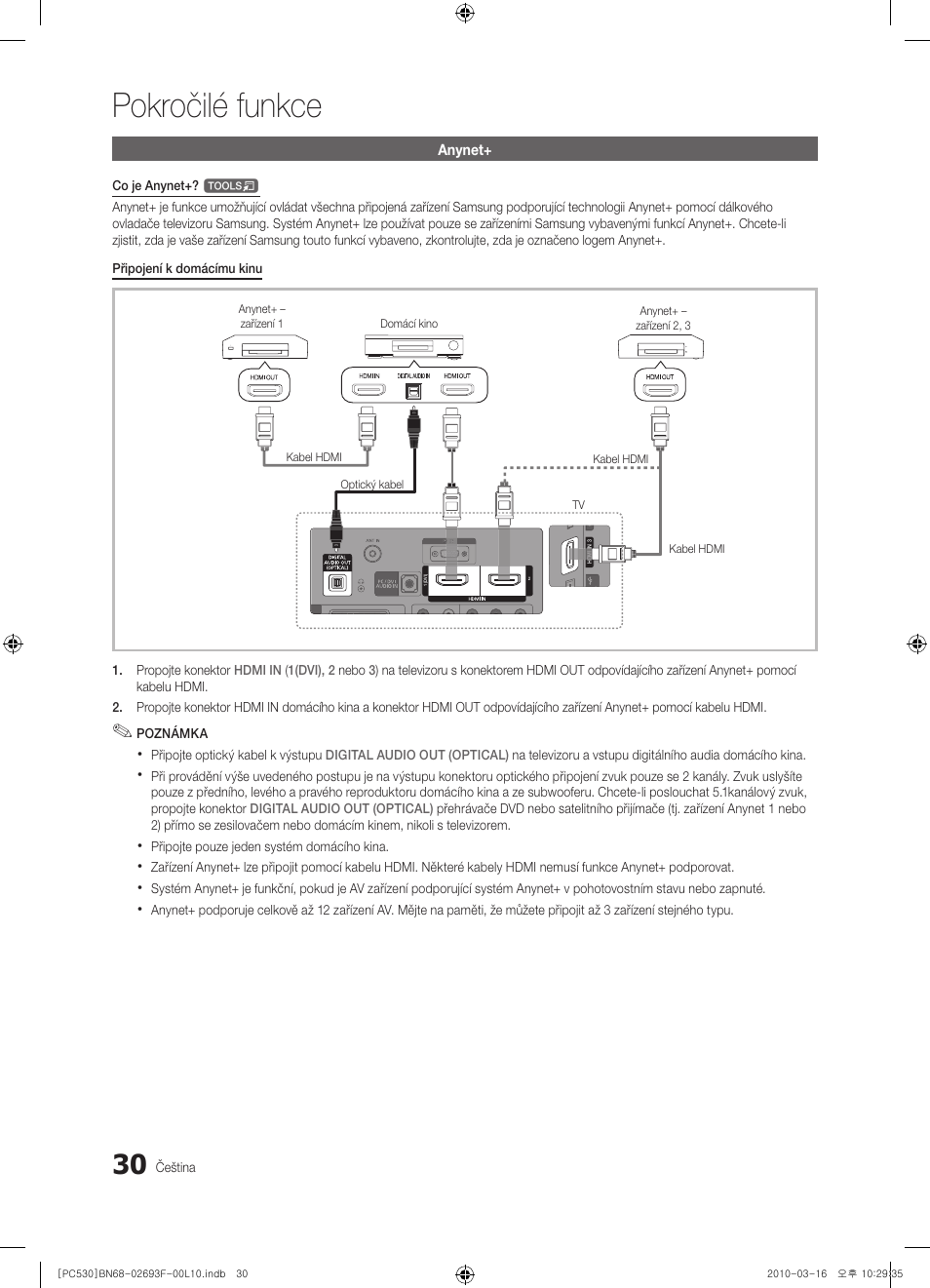 Pokročilé funkce | Samsung PS50C530C1W User Manual | Page 276 / 411