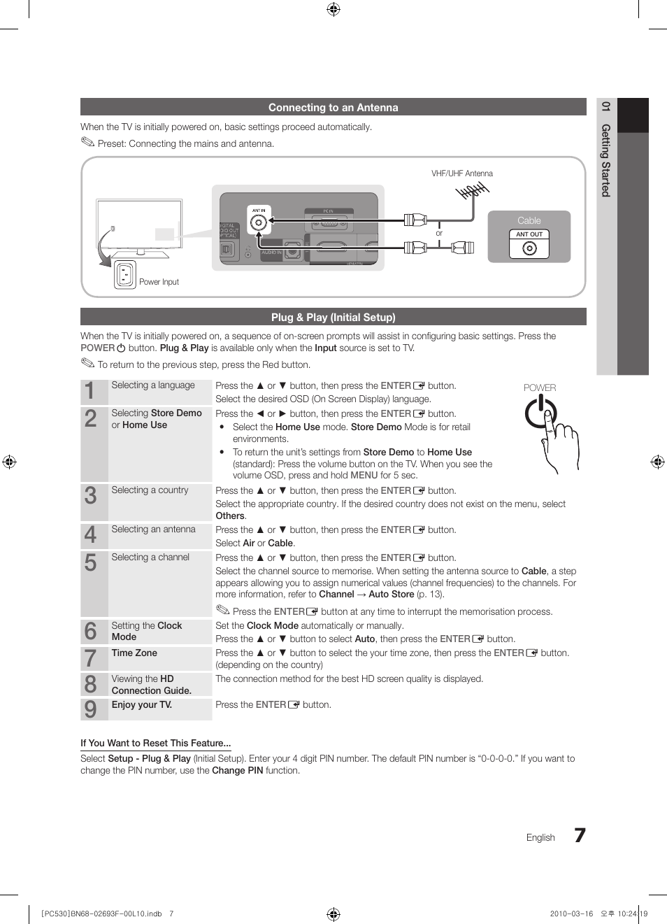 Samsung PS50C530C1W User Manual | Page 7 / 411