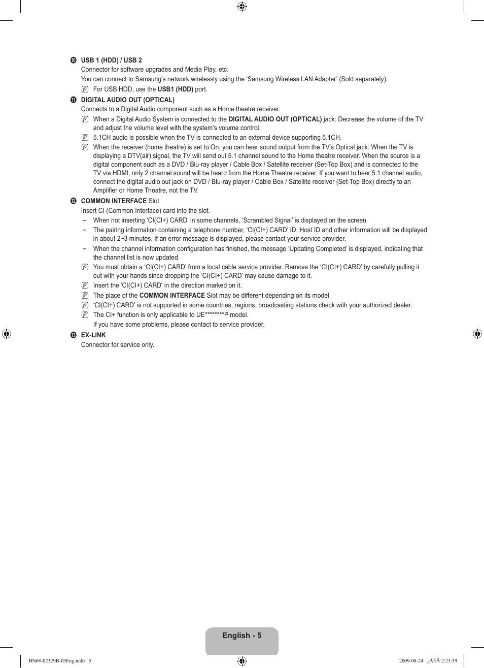 Samsung UE32B7020WW User Manual | Page 7 / 702