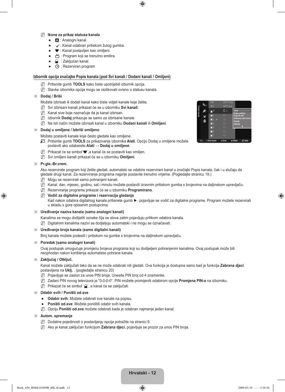 Hrvatski - 2 | Samsung LE22B650T6W User Manual | Page 154 / 288