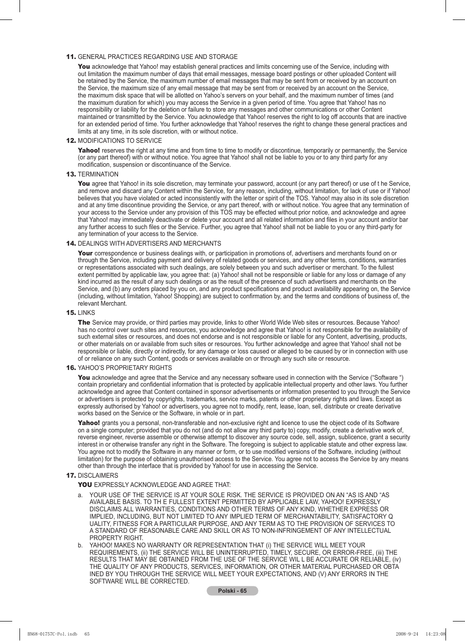 Samsung PS50A756T1M User Manual | Page 190 / 503