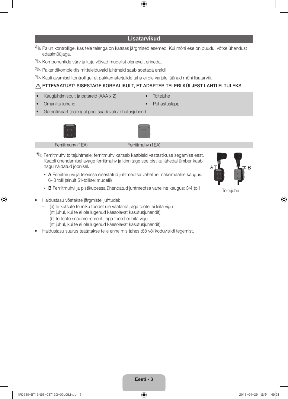 Samsung PS59D530A5W User Manual | Page 99 / 146