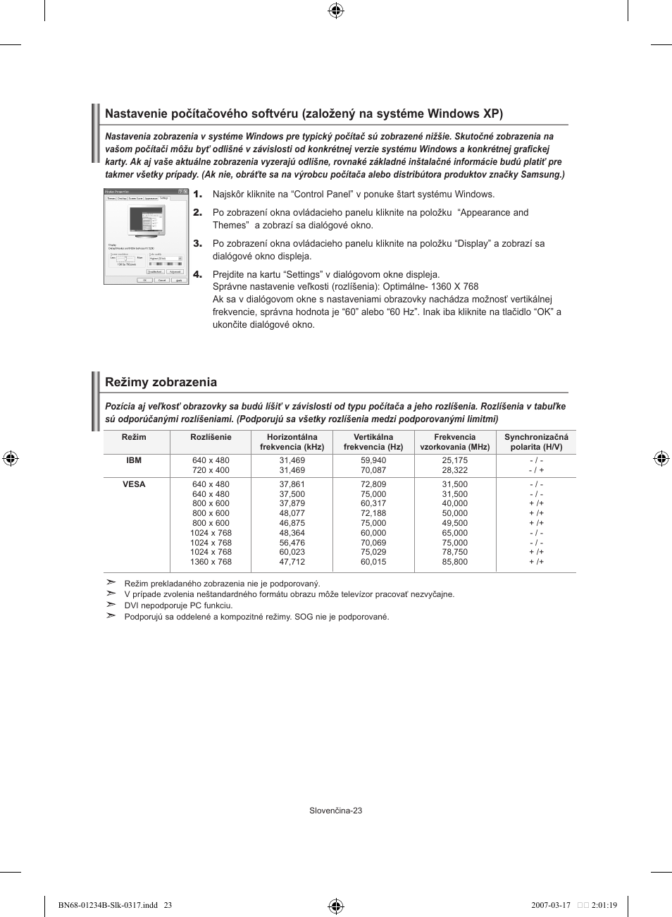 Režimy zobrazenia | Samsung LE37S62B User Manual | Page 165 / 282