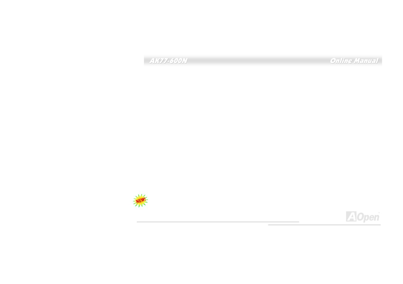 AOpen AK77-600N User Manual | Page 3 / 111
