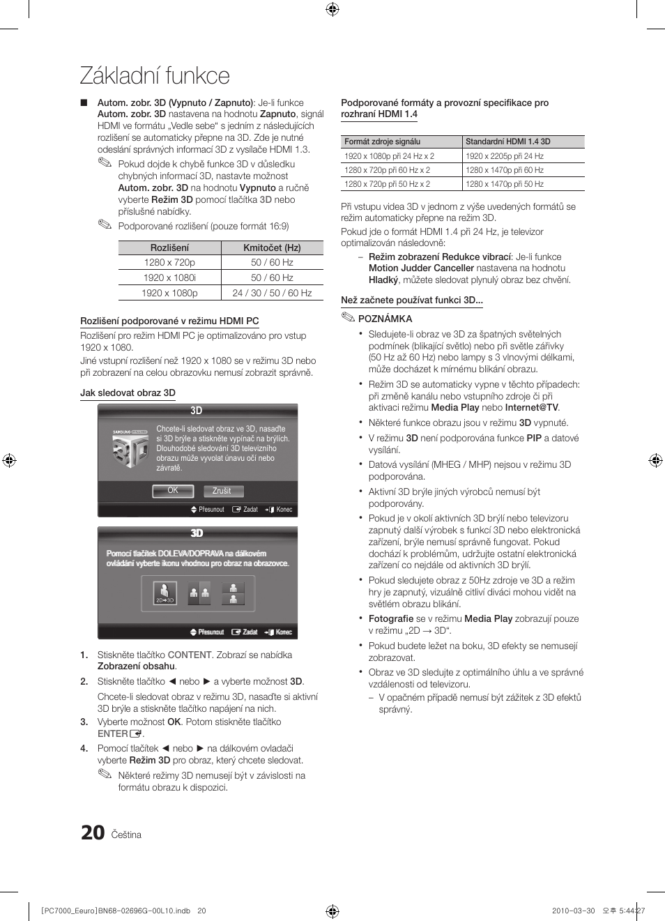 Základní funkce | Samsung PS50C7000YW User Manual | Page 392 / 621