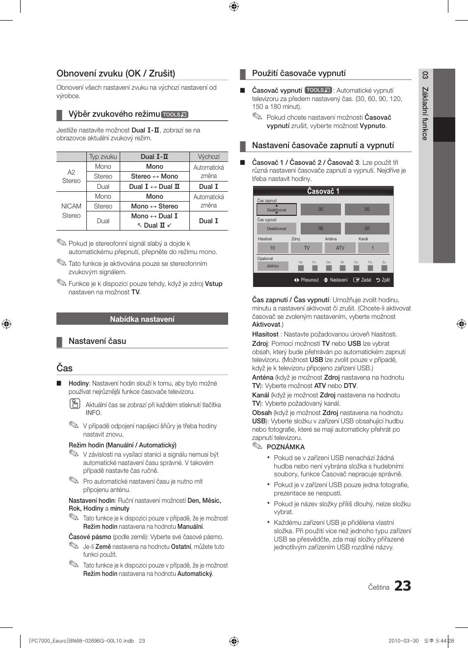Obnovení zvuku (ok / zrušit) | Samsung PS50C7000YW User Manual | Page 395 / 621