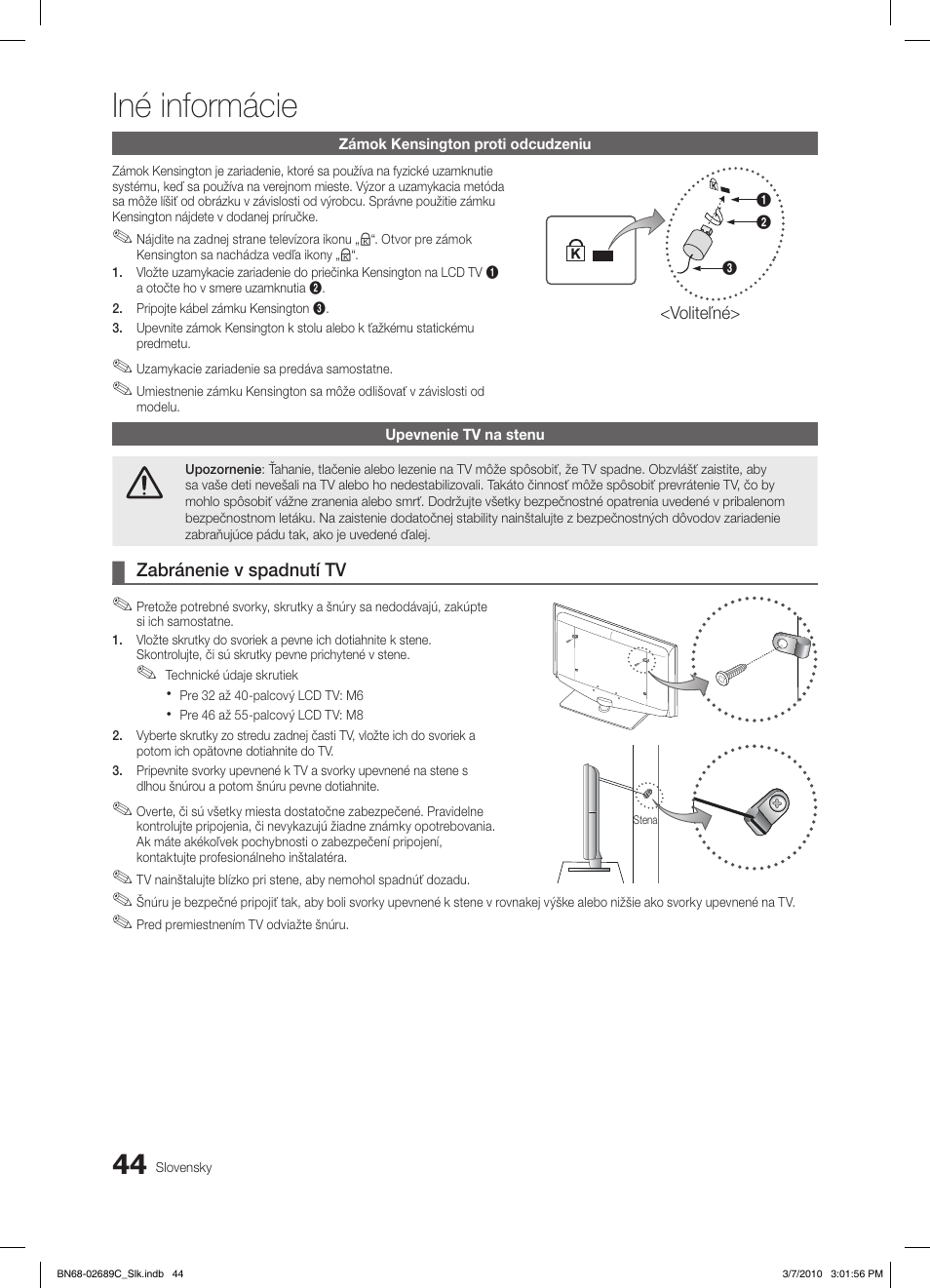 Iné informácie | Samsung LE40C630K1W User Manual | Page 387 / 491
