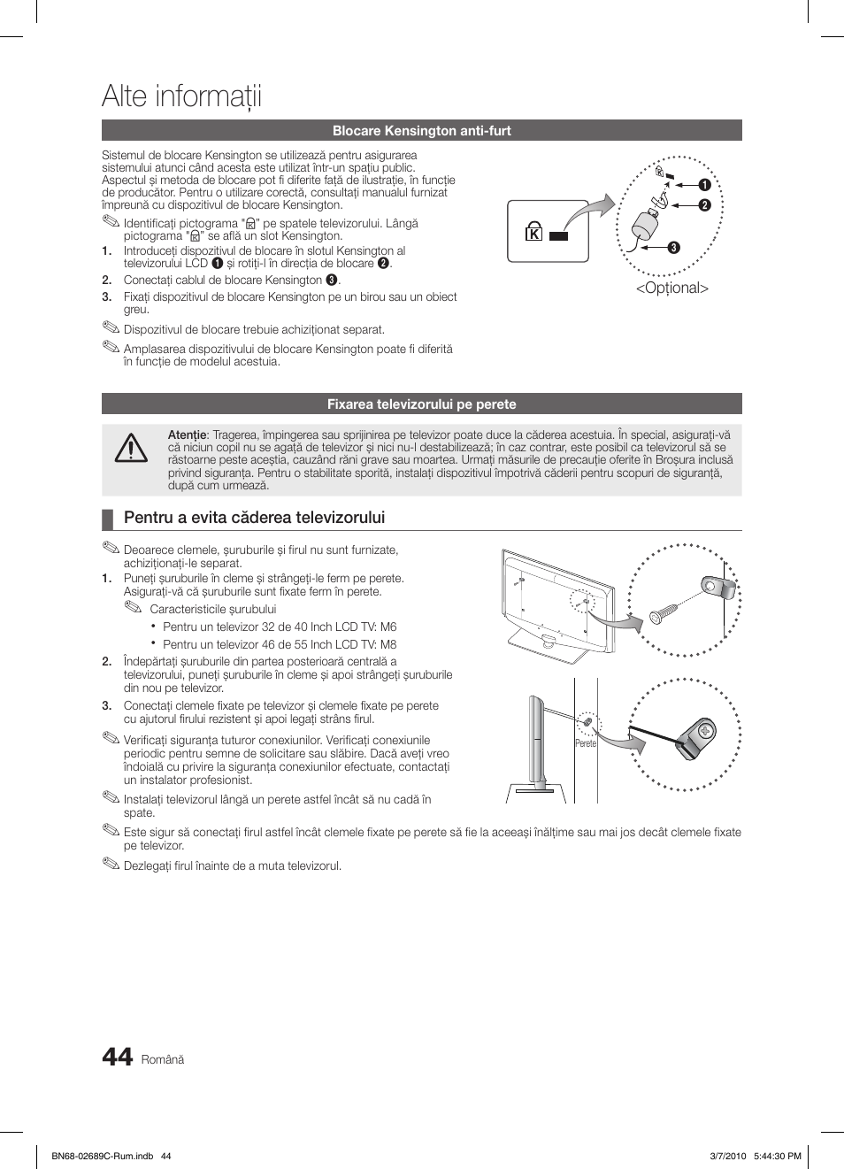 Alte informaţii | Samsung LE40C630K1W User Manual | Page 436 / 491