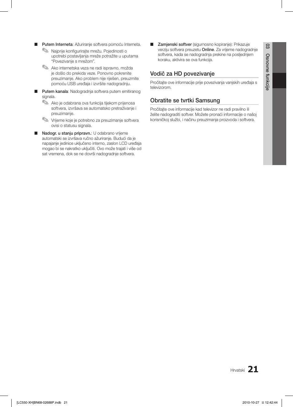Samsung LE32C550J1W User Manual | Page 266 / 491