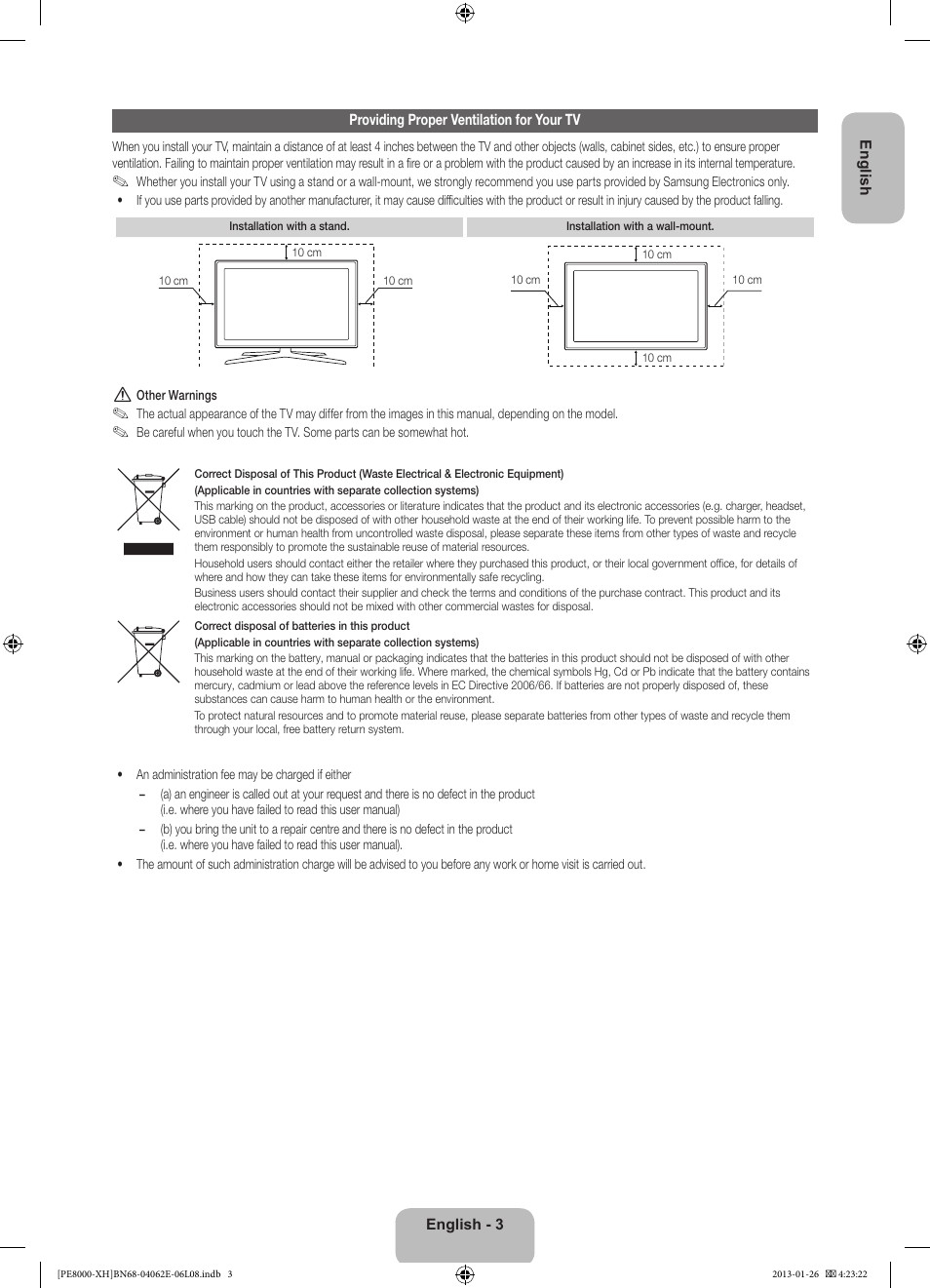 Samsung PS51D8000FS User Manual | Page 3 / 185