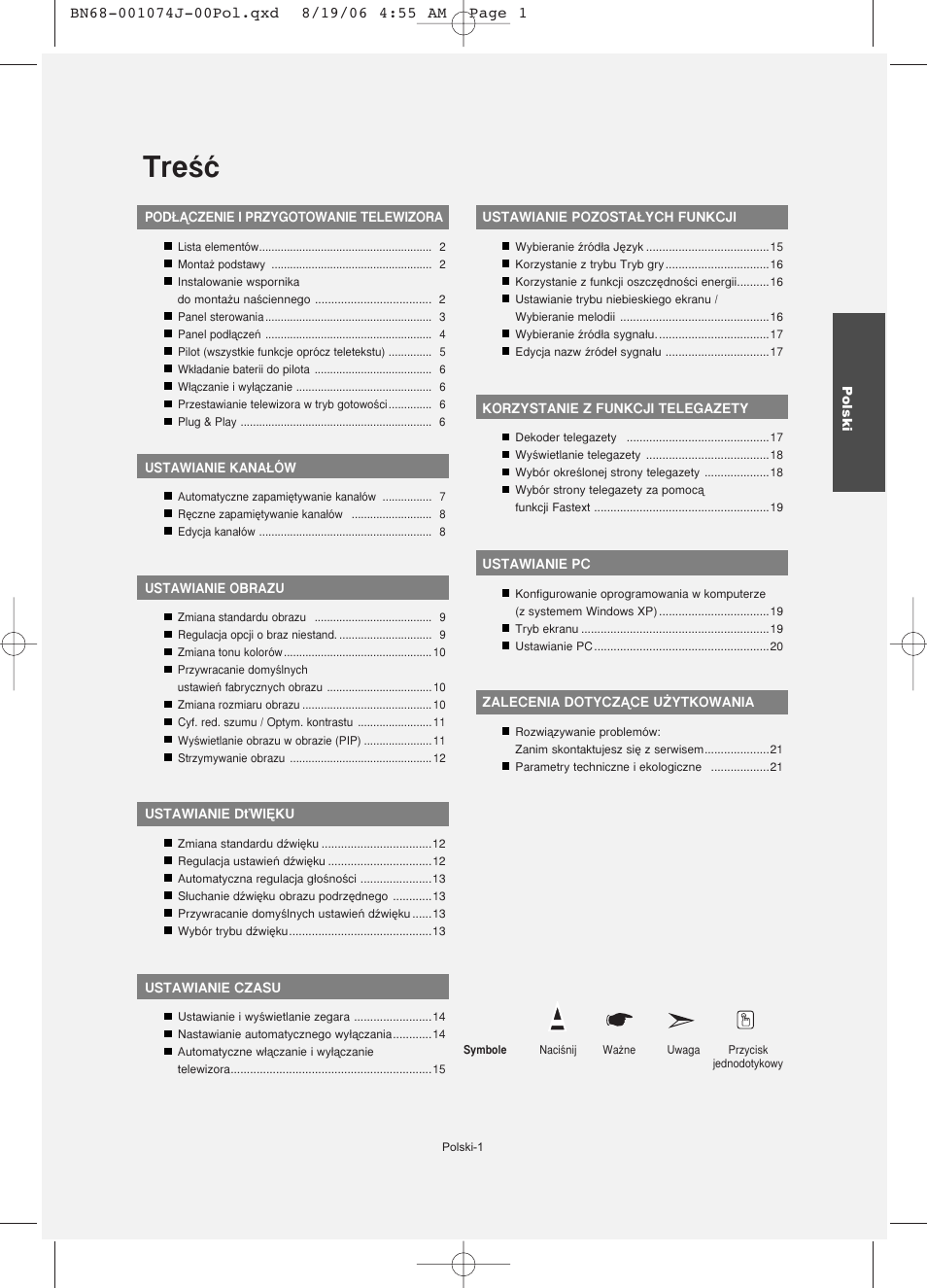 Treêç | Samsung LE23R71W User Manual | Page 45 / 171
