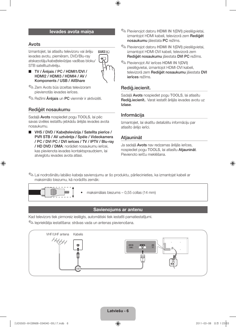 Samsung UE32D5500RW User Manual | Page 266 / 340