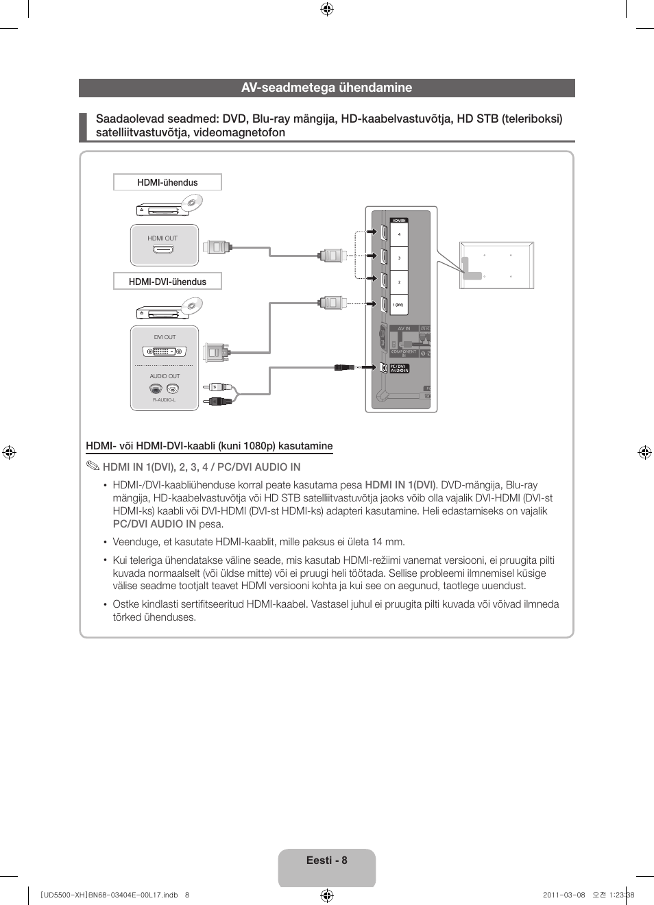 Samsung UE32D5500RW User Manual | Page 308 / 340