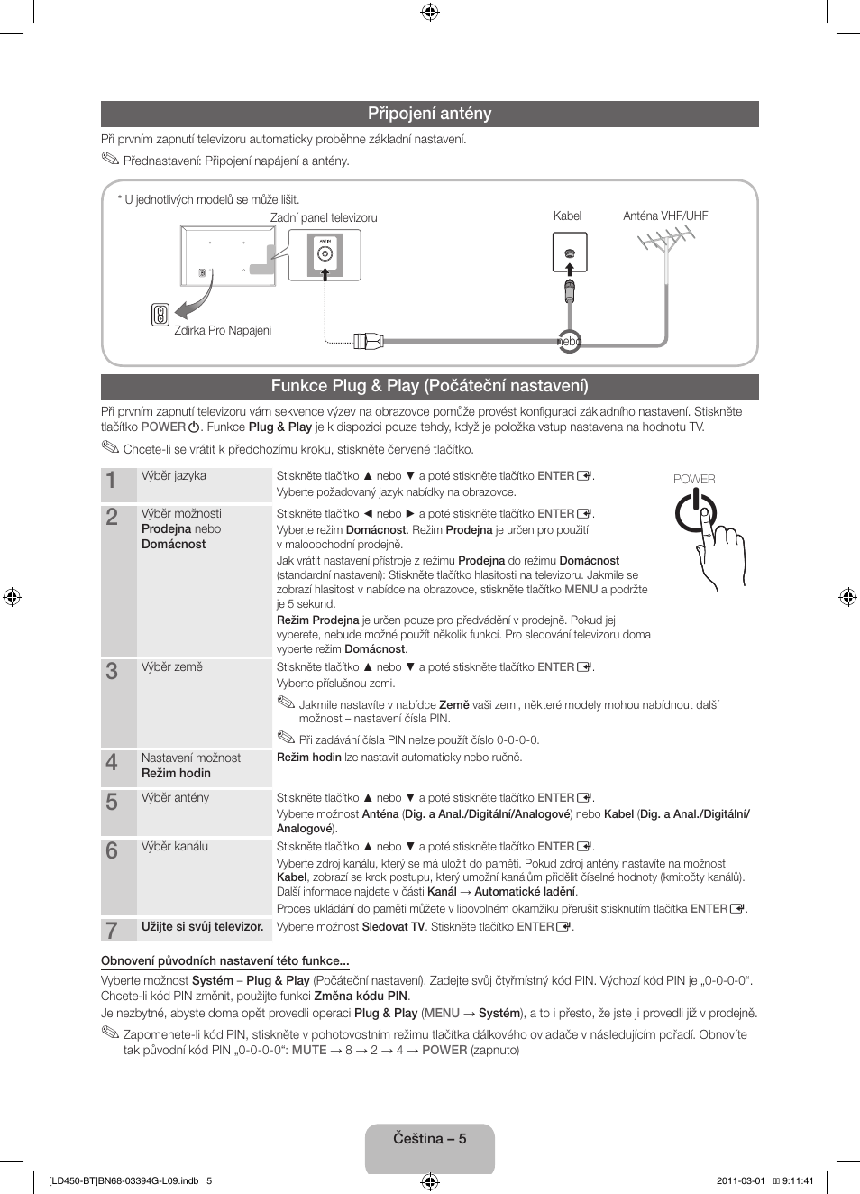 Samsung LE19D450G1W User Manual | Page 21 / 145