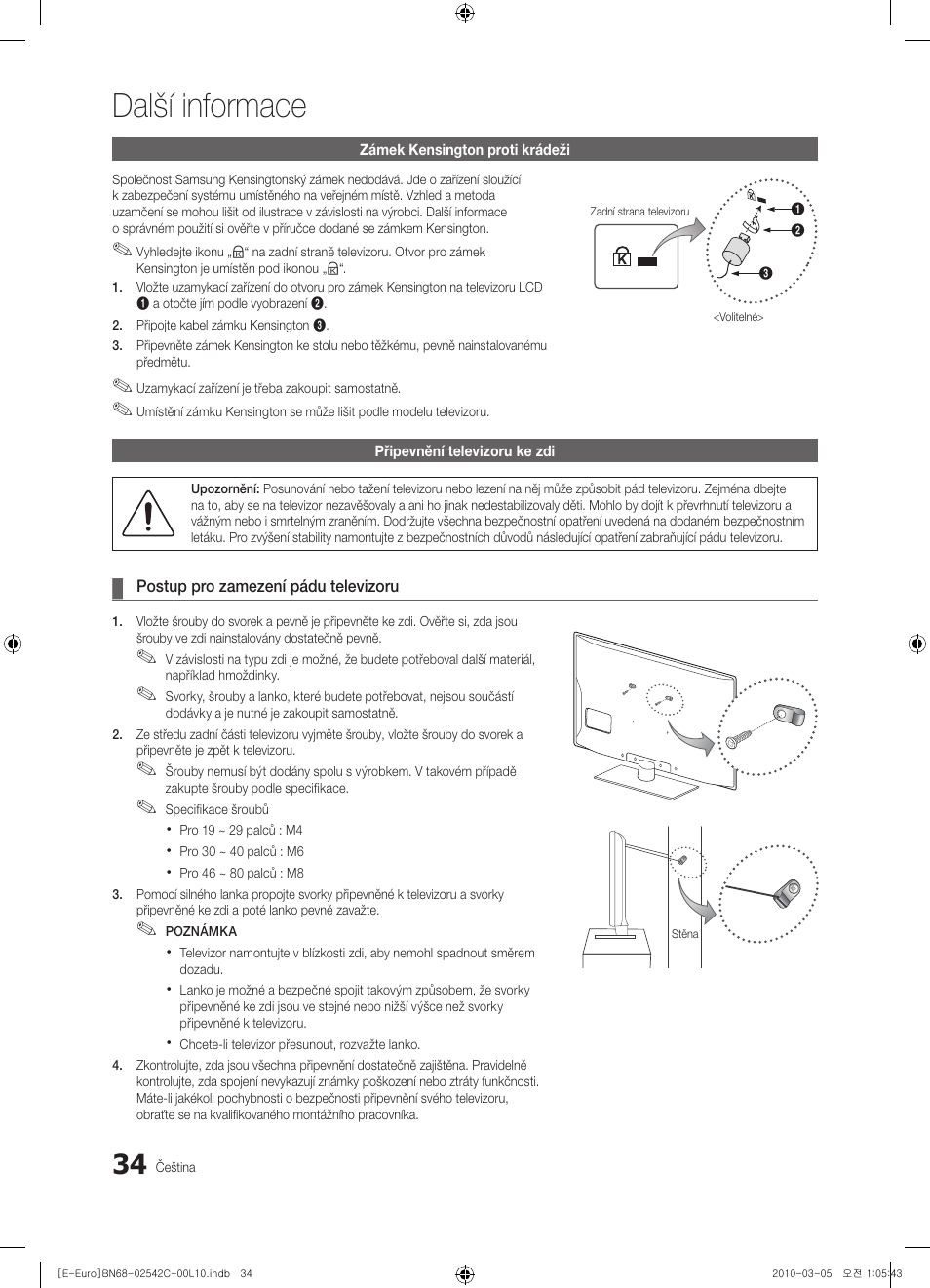 Další informace | Samsung LE32C530F1W User Manual | Page 262 / 381