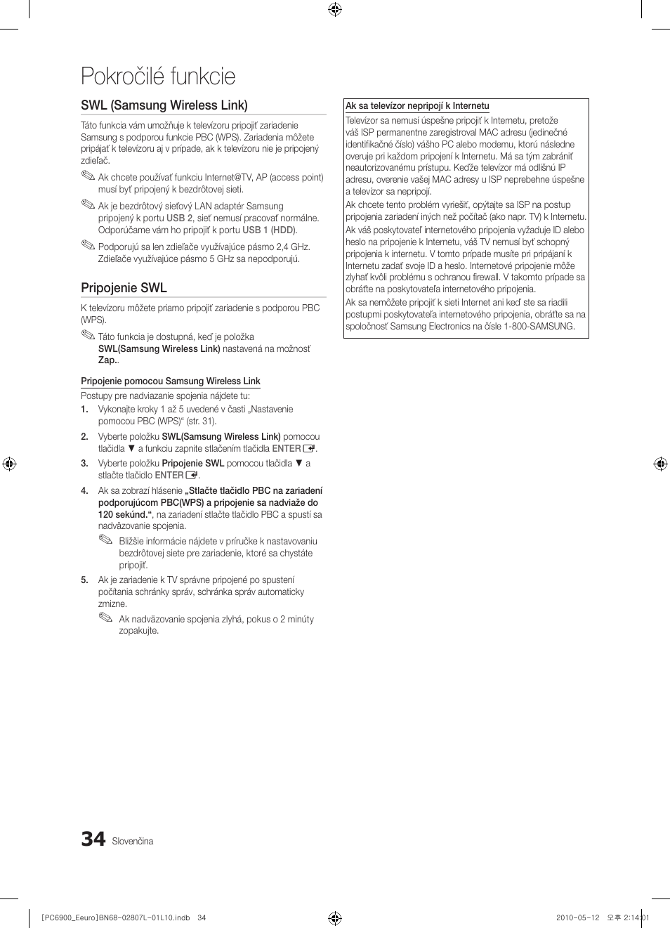 Pokročilé funkcie | Samsung PS50C6900YW User Manual | Page 468 / 620