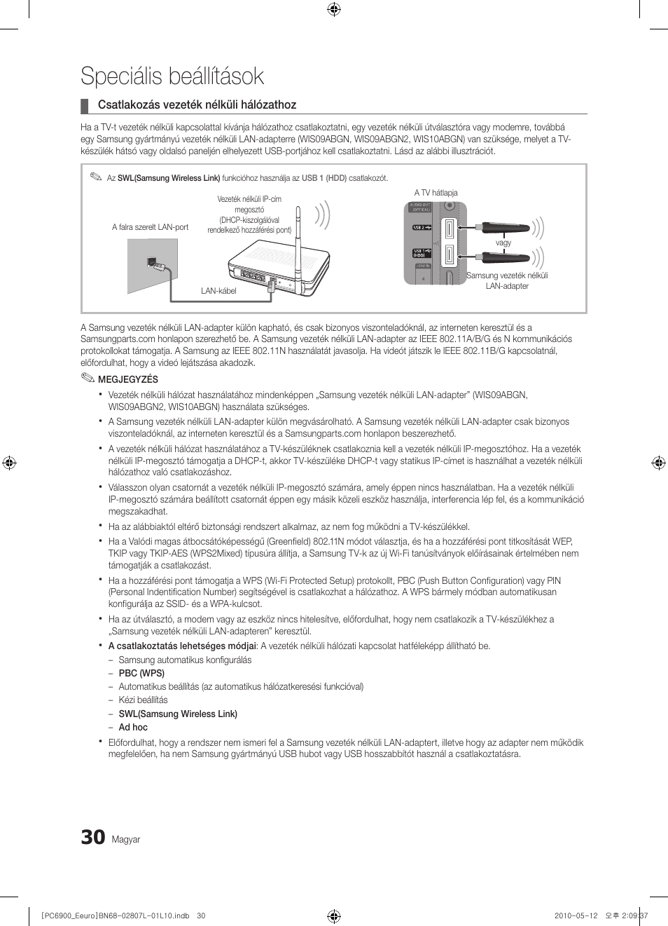 Speciális beállítások | Samsung PS50C6900YW User Manual | Page 92 / 620